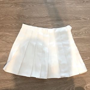 White Tennis Skirt with Shorts